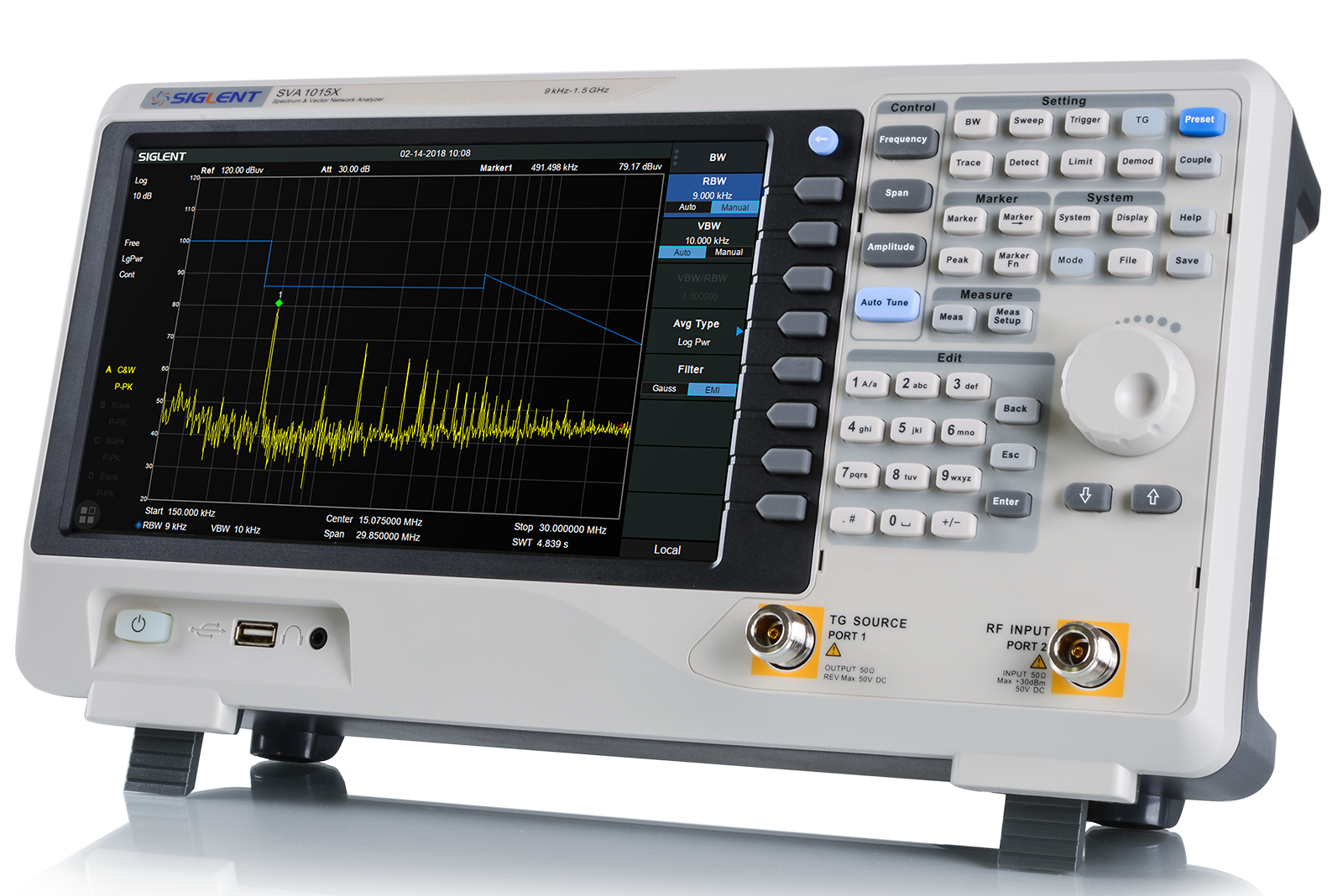 SVA1000X — Spectrum & Vector Network Analyzer to 7.5 GHz